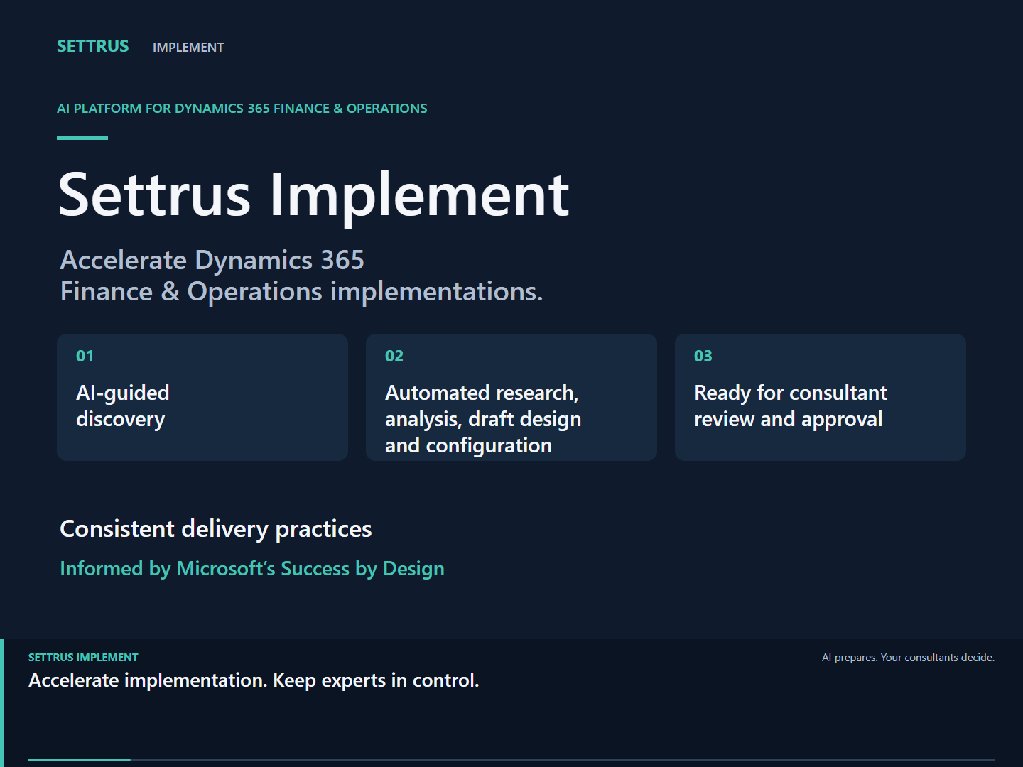 Settrus Implement demo